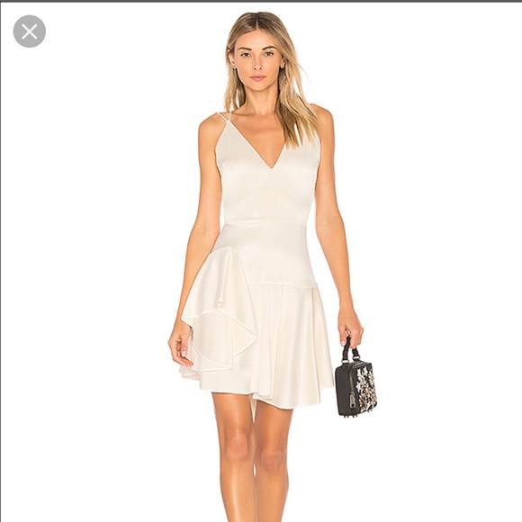 Halston Heritage Dresses & Skirts - NWT Halston Heritage Deep V neck Cami Dress Cream